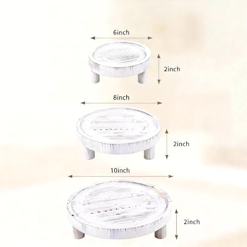 3 Pcs Wooden Risers for Display Round Pedestal Stand - Image 5