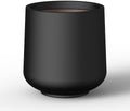 Kante Black Concrete Planter 16.5" Dia All-Weather Round Large Pot by Unknown