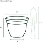 Bloem Ariana 10" Plastic Self-Watering Planter, Terra Cotta, 4-Pack - Image 4