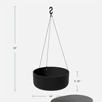 Veradek Mason Series Hanging Lima Bowl Planter - Image 3