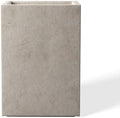 Kante Small Tall Square Weathered Concrete Planter 13" H, Outdoor by Unknown