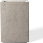 Kante Accent Tall Square Weathered Concrete Planter 16" H, Outdoor by Unknown