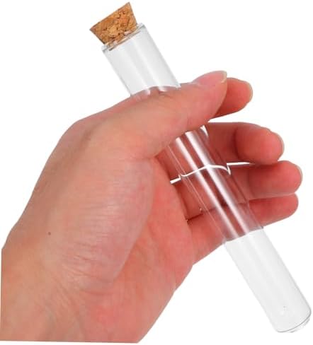Glass Test Tubes Round Bottom with Cork Stopper, 20pcs 20ml - Image 2
