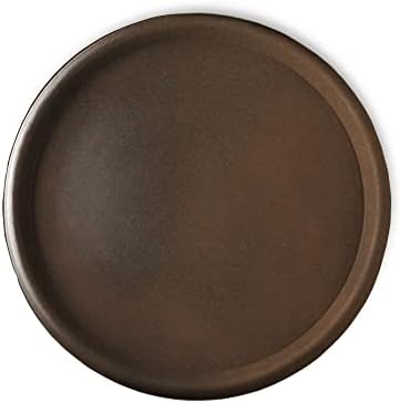 Crescent Garden Universal Round Planter Saucer, Drainage Dish for Pots, Large Plant Dishes Saucer, Outdoor Plant Trays - Rust (23" Inner, 25.5" Outer Diameter) by CrescentGarden