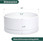 D'vine Dev 10 in Shallow Round Succulent Planter, White, 76-Z-A-2 - Image 2