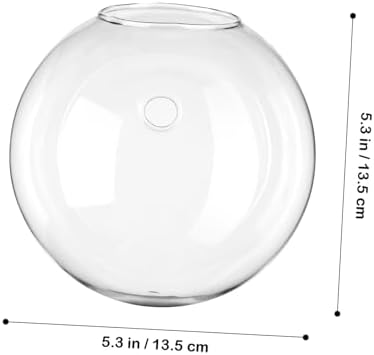 Happyyami 4pcs Wall-Mounted Glass Planters Globe Propagation Station for Hydroponics Space-Saving Hanging Terrarium Vases for Home and Office Decor - Image 2