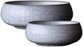 Lotus Bowl Planter 2 Pack, 7.5in & 6.5in, Shallow Vase by Unknown