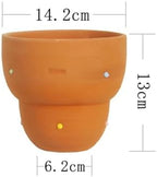 Planter A Retro-Style Red Terracotta Planter with Excellent Ventilation, Perfect for Indoor Plants Garden - Image 2