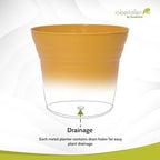 Headwind Traverse Planters – 10" 2 Pack Plastic Plant Pot in Harvest Yellow - Indoor & Outdoor Pots for Plants with Drainage - Decorative Plant Pot, Flower Pots Outdoor for Garden by Robert Allen - Image 6