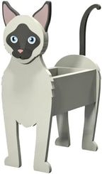 Animal PVC Flower Pot, Siamese Shaped Succulent Planter Flower Holder for Garden Patio Balcony Window Sill, for Birthday Pet Lovers, 36x22cm(14x9in) by Unknown