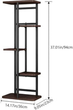 LINZINAR Plant Stand Indoor 5 Tier Metal Corner Tall Flower Shelf - Image 5