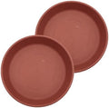The HC Companies Classic Round Planter Pot, 21 Inch, Clay, 2-Pack by TheHCCompanies