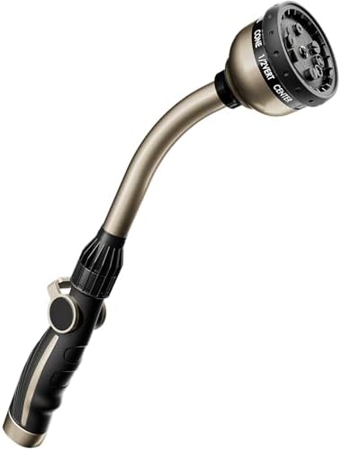 RESTMO Watering Wand Heavy Duty, 15-Inch Long Hose Nozzle Sprayer by Restmo