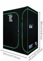 Indoor Grow Tent Grow Tent Greenhouse Cabinet Shelter with Partitioned Chambers Lightproof 600D and Diamond Reflective Film Viewing Window and Metal, 120-90-180 - Image 2