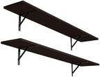 DINZI LVJ Long Wall Shelves, 47.3Inch Wooden Floating Shelves with Brackets by DINZILVJ