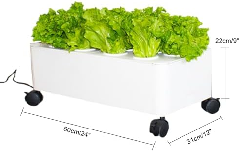 Hydroponics Garden,Indoor Vertical Farming Garden Planter, Smart Herb Garden with Timing Plug Automatic Watering for Home Indoor Gardening System(Without Light,1 Layer) - Image 2