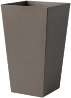 Bloem Finley 20" Tall Recycled Plastic Tapered Planter, Peppercorn - Image 5