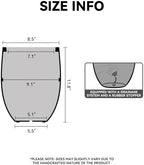 Kante Small Round Curved Black Concrete Planter 9.1" Dia, Outdoor - Image 2