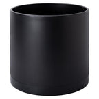 D'vine Dev Plastic Planter Pot with Saucer, 14 in, Black, 74-X-B-4 by DvineDevPlanterPotsandStand