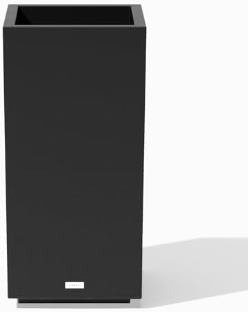 Veradek Block Series Pedestal Planter - Tall Rectangular Outdoor Planter by VeradekOutdoor