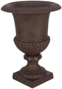 Esschert Design XH61-AR Large French Urn, 12" Diameter, Cast Iron, Decorative - Image 2