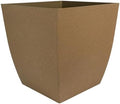 The HC Companies Santa Fe Square Self-Watering Pot - Lightweight Plastic Planter for Herbs & More - Durable Plant Pots for Indoor Plants & Outdoor Plants (16" Cavern Clay, Pack 1) by TheHCCompanies