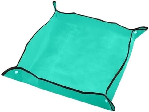Gardening Mat PE Square Plant Pad Waterproof for Transplanting Flower Pots Potting Foldable Garden Repotting Tarp for Indoor Plant Repotting(Green(PE) 100x100cm) by Unknown