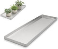 Stainless Steel Plant Tray with a 0.8-Inch Raised Edge by Unknown