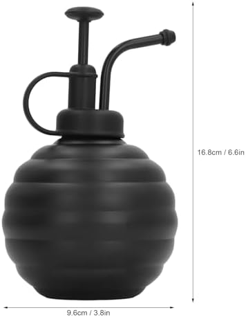 Plant Spray Bottle, 400ml Stainless Steel Plant Sprayer, with Top Pump for Watering Potted Plants, Water Misting Orchids, Succulents, wash, Hairstyling (Black) - Image 2