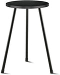 KINNARY Tall Plant Stand, Mid Century Wood Indoor Plant Stand Black Plant Table for Flower Pots, Metal Plant Holder, Modern Home Decor Small Round Side End Table (11.8"x20") by KINNARY
