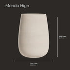 Mondo High Tall Fiberglass Planter, Indoor/Outdoor - Image 2