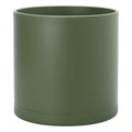 D'vine Dev Plastic Planter Pot with Saucer, 14 in, Olive, 74-X-I-4 by DvineDevPlanterPotsandStand