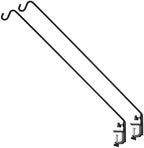 AshmanOnline Ashman Deck Hook (2 Pack, 49-Inch Deck Hook), Double Forged Solid Metal Single Piece Rod, Ideal for Bird Feeders, Plant Hangers, Coconut Shell Hanging Baskets, and Lanterns. by AshmanOnline