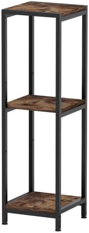 TOSKING 3-Tier Tall & Wide Metal Plant Stand Indoor, 41-Inch, Brown & Black by TOSKINGESSENCE