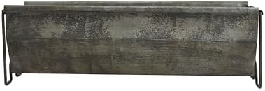 Creative Co-Op Metal Trough Container with Distressed Zinc Finish - Image 4