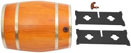 Wine Barrel, 7.93 Gal Wooden Whiskey Barrel with Stand & Spigot – Premium Pine Wood Liquor Dispenser for Home Brewing, Aging, Decor, Bourbon Barrel Style (Beige, 30L) - Image 7