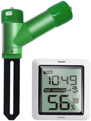 ECOWITT WH0291 Soil Moisture Tester Plant Soil Moisture Sensor Meter with Digital LCD Display by ECOWITT