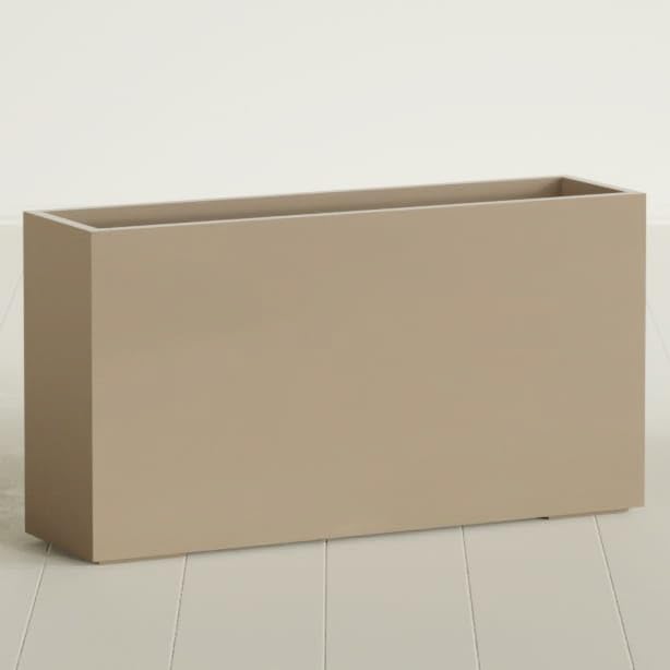 Greenline Alice Tall Rectangular Fiberglass Planter, Outdoor Planter Box by GreenlinePlanters