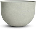 Large Resin Planter Pot for Trees Big Flower – Lightweight Round Plant Pot with Stone-Textured Finish, Weather-Resistant Decorative Outdoor & Indoor (Large - 17.7") by Unknown
