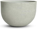 Large Resin Planter Pot for Trees Big Flower – Lightweight Round Plant Pot with Stone-Textured Finish, Weather-Resistant Decorative Outdoor & Indoor (Large - 17.7") by Unknown
