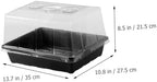 Toddmomy Seedling Tray with Plant Humidity Dome Thick Plastic Nursery Starter Tray for Seed Germination and Leaf Cutting with High Cover for Indoor Garden Propagation - Image 2