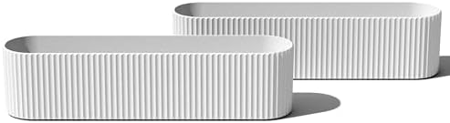 Veradek Demi Series Window Box Planter - Round Outdoor Planter by VeradekOutdoor