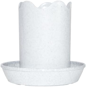 12-Piece White Granite Color Pot and Saucer Set, 2"-12" - Image 6