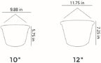 The HC Companies Euro Round Hanging Planter, 12 Inch, Green, 2-Pack - Image 6