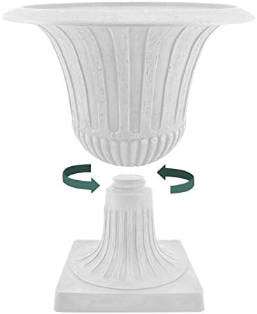 Arcadia Garden Products G50CT Worthington Urn, 20" x 21", Cement - Image 4