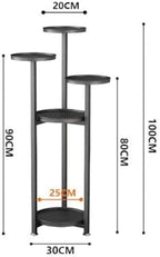 Takywep Corner Plant Shelving Multi-Layer Heavy Duty Metal Flower Pot Stand for Patio Garden Balcony Living Room Bedroom - Image 2