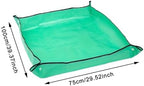 2 PCS Flower Pots Transplanting Mats, Waterproof Foldable Potting Tray, Leak Proof Plant Repotting Pad for Indoor for Plants Transplanting(75x100cm) - Image 2