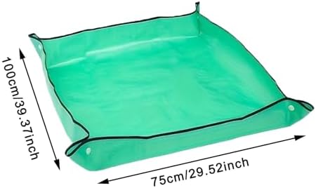 2 PCS Flower Pots Transplanting Mats, Waterproof Foldable Potting Tray, Leak Proof Plant Repotting Pad for Indoor for Plants Transplanting(75x100cm) - Image 2