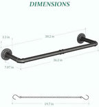 SOFITORG 38.2" Metal Plant Hanging Rod, 6 Chains, 2 Pack, Pots Not Included - Image 5