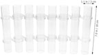 Hydroponic Glass Tube Vase 18X3Cm Flower Arranging Container for Home Décor and Plant Propagation with 8 Tubes and Cleaning Brush - Image 5